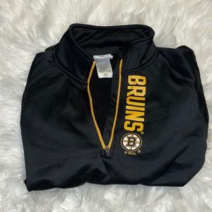 Boston Bruins Quarter Zip Sweatshirt